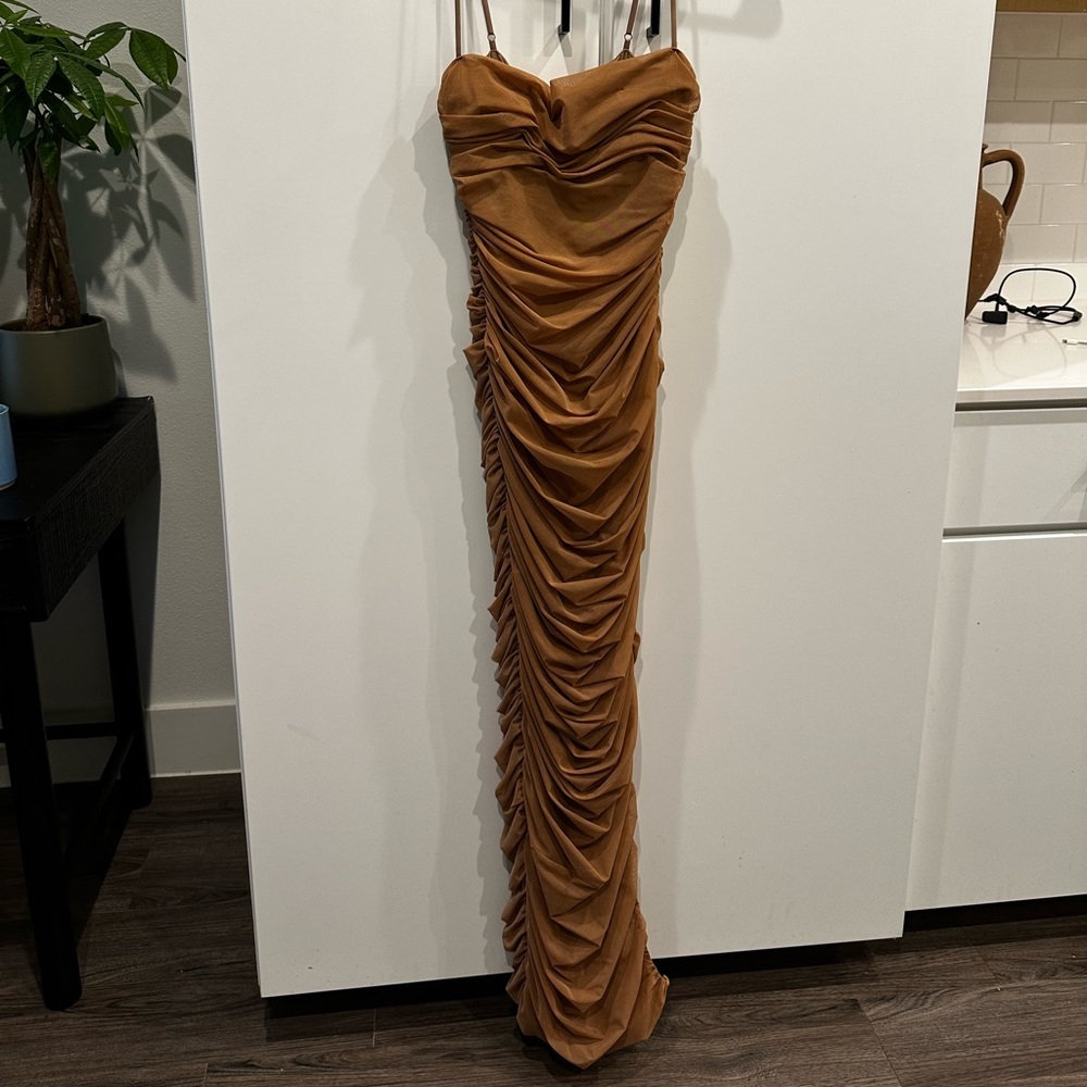 tan house of cb maxi dress